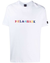 Paul & Shark Logo Embroidered Crew Neck T Shirt