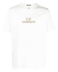 C.P. Company Logo Embroidered Crew Neck T Shirt