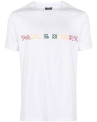 Paul & Shark Logo Embroidered Crewneck T Shirt