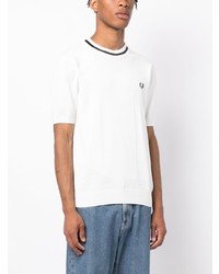 Fred Perry Logo Embroidered Knit T Shirt