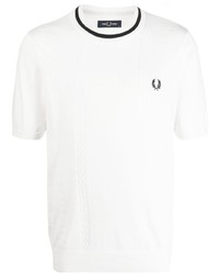 Fred Perry Logo Embroidered Knit T Shirt