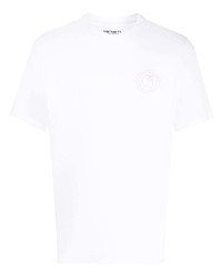 Carhartt WIP Logo Embroidered Organic Cotton T Shirt