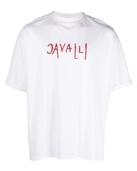 Roberto Cavalli Logo Embroidered Short Sleeve T Shirt