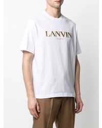 Lanvin Logo Embroidered T Shirt