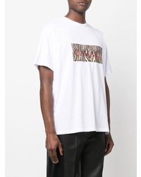 Roberto Cavalli Logo Embroidered T Shirt