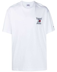 Tommy Jeans Logo Embroidery Cotton T Shirt