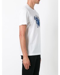 Versace Medusa Contrast Embroidery T Shirt