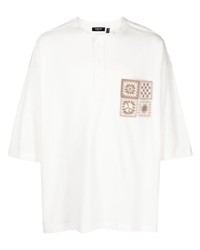 FIVE CM Motif Embroidered Cotton T Shirt