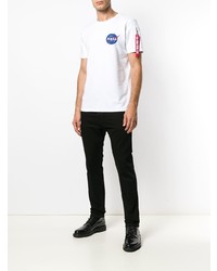 Alpha Industries Nasa Embroidered T Shirt