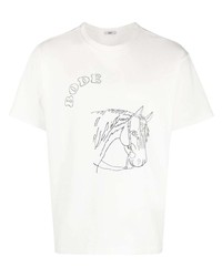 Bode Pony Embroidered Cotton T Shirt