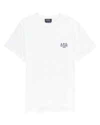 A.P.C. Raymond Logo Embroidered T Shirt