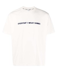 Sunnei Slogan And Logo Print T Shirt