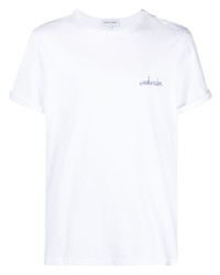 Maison Labiche Slogan Embroidered Short Sleeve T Shirt