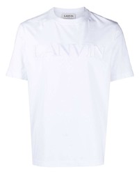 Lanvin Tonal Logo Embroidered T Shirt