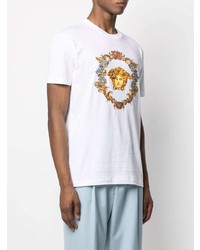 Versace Trsor Medusa Embroidered T Shirt