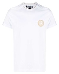 VERSACE JEANS COUTURE V Emblem Embroidered T Shirt