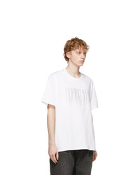 Doublet White Chain Fringe Embroidery T Shirt