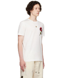 Dolce & Gabbana White Cotton T Shirt