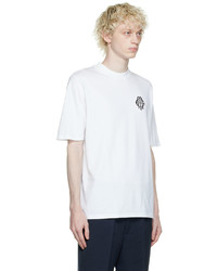 Manors Golf White Embroidered T Shirt