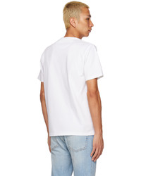 Frame White Embroidered T Shirt