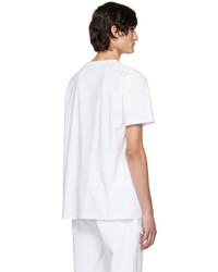 Alexander McQueen White Embroidered T Shirt