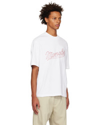 Moncler White Embroidered T Shirt