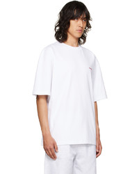 We11done White Embroidered T Shirt