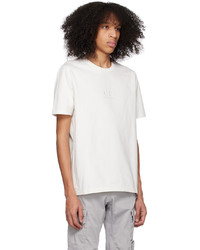 C.P. Company White Embroidered T Shirt