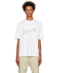Moncler White Embroidered T Shirt