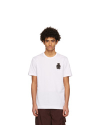 Dolce and Gabbana White Heraldic Patch T Shirt