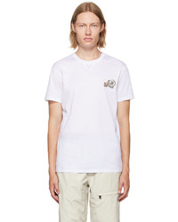 Moncler White Logo T Shirt