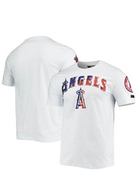 PRO STANDARD White Los Angeles Angels Red White Blue T Shirt