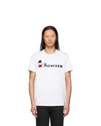 Moncler White Maglia Logo T Shirt
