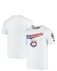 PRO STANDARD White Minnesota Twins Red White Blue T Shirt