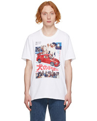 Doublet White Retro Poster Embroidery T Shirt