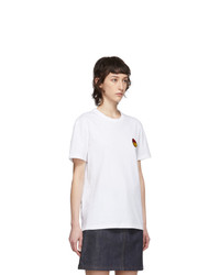 AMI Alexandre Mattiussi White Smiley T Shirt