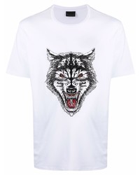 Billionaire Wolf Print Short Sleeve T Shirt