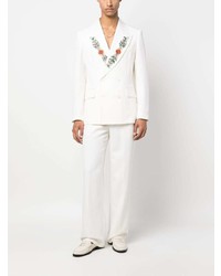 Casablanca Embroidered Double Breasted Blazer