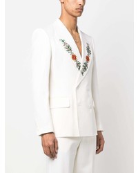 Casablanca Embroidered Double Breasted Blazer