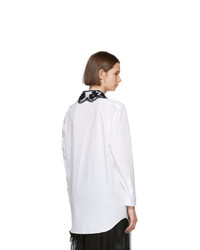 Moncler Genius 4 Moncler Simone Rocha White Embroidered Collar Shirt