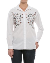 Beach Lunch Lounge Lena Embroidered Shirt Long Sleeve