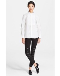 Each X Other Embroidered Collar Quilted Bib Tuxedo Shirt