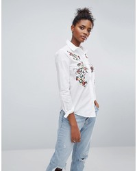 Only Embroidered Front Shirt