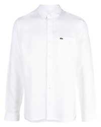 Lacoste Logo Embroidered Button Down Shirt