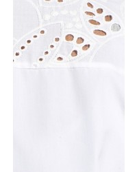 Nordstrom Collection Moda Eyelet Embroidered Cotton Voile Shirt
