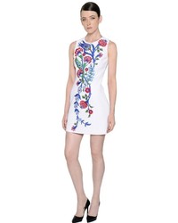 Andrew Gn Floral Embroidered Crepe Dress
