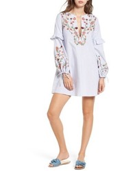 Socialite Embroidered Poplin Dress