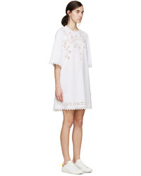 Etoile Isabel Marant Isabel Marant Etoile White Embroidered Domino Dress