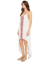 Nicole Miller La Plage By Embroidered Beach Scarf Dresscover Up Dress