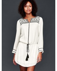 Gap Long Sleeve Embroidered Dress